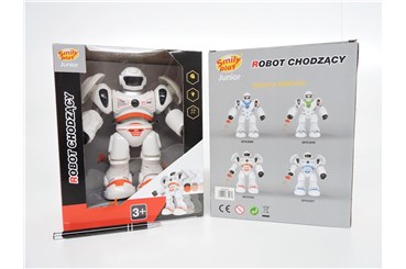 *SMILY ROBOT chodzący św. dźw. pomarań. 3+