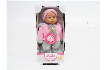 SMILY LALKA JULKA, 38 cm, uczy, śpiewa,     kart
