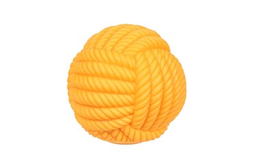 Piłka wełna piszcząca 6,5 cm 2 kol. dla psa