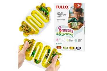 Gniotek sensoryczny z cieczą squishy żółty