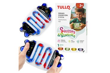 Gniotek sensoryczny z cieczą squishy niebieski