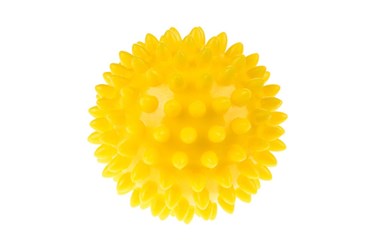 FIZJO Spiky Massage piłka rehabilitacyjna, żółta