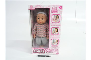 *BOBAS NATALIA, lalka w sweterku, siusiająca,43 cm