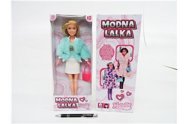 LALKA NATALIA, 29 cm, z futrem