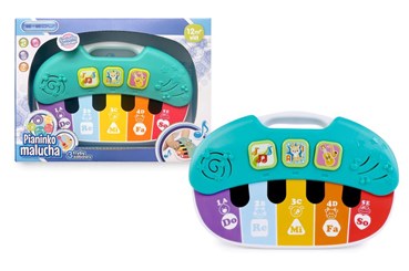 PIANINKO MALUCHA E-EDU kart. 3 tryby zabawy