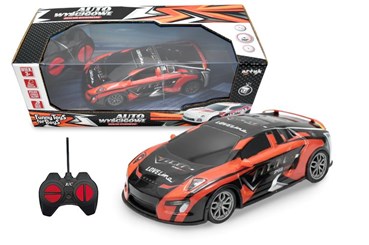AUTO WYŚCIGOWE ZDALNIE STEROWANE czarno-czerwone