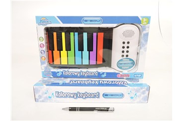 KOLOROWY KEYBOARD, zwijany, 19,5x33,5 cm,    kart.