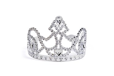 TIARA KSIĘŻNICZKI, srebrna, 10x11x8,5 cm