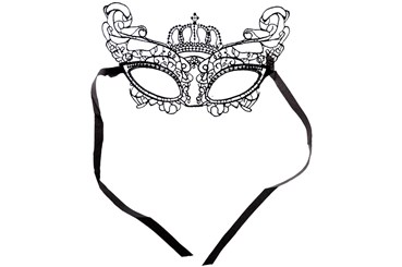 MASKA KORONKOWA, subtelna, 27 cm