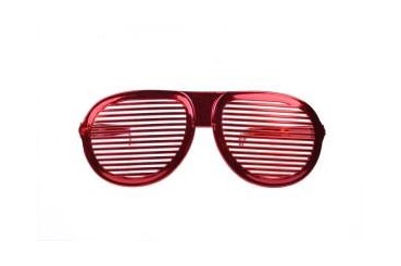 OKULARY XXL, czerwone