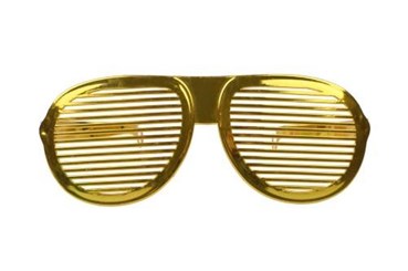 OKULARY XXL, złote