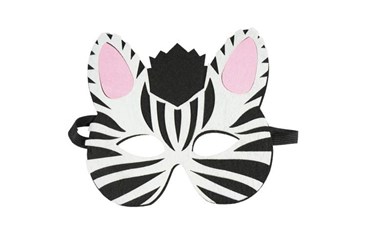FILCOWA MASKA, zwierzątka - zebra