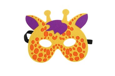 FILCOWA MASKA, zwierzątka - żyrafa