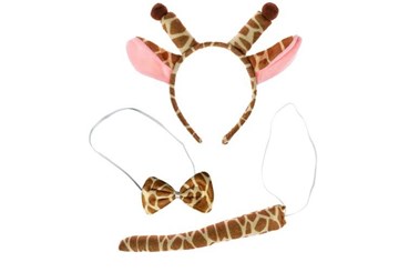 KOMPLET ZWIERZĄTKA, z ogonkiem - żyrafa