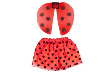 ZESTAW BIEDRONKI, skrzydełka + spódniczka