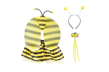ZESTAW PSZCZÓŁKI, skrzydełka, opaska, spódniczka