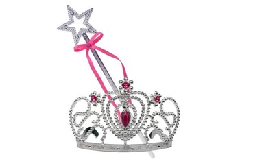 ZESTAW KSIĘŻNICZKI, diadem i różdżka