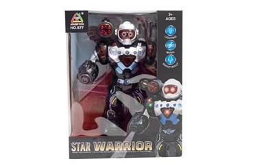 ROBOT NA BATERIE star warrior kart. czarny