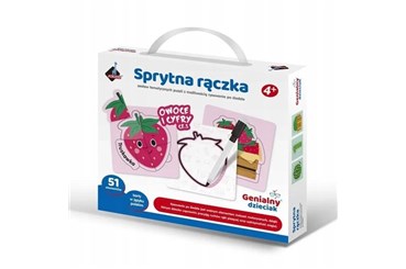 SPRYTNA RĄCZKA OWOCE I WARZYWA 51 el. z pisakiem