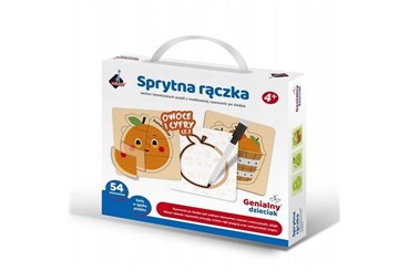 SPRYTNA RĄCZKA OWOCE I CYFRY 54 el. z pisakiem cz2