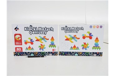 KLOCKI MAŁYCH GENIUSZY, Puzzle 80 el.