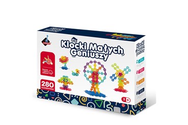 KLOCKI MAŁYCH GENIUSZY snieżynki 280 el.