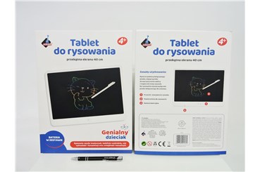 TABLET do rysownia 40 cm, kolorowy