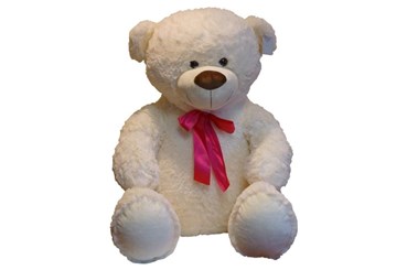 *PLUSZ miś, NORBERT, kremowy, 75 cm