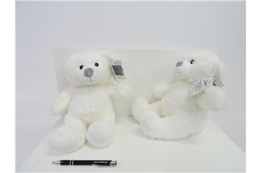 PLUSZ miś OLUŚ, 23 cm, kremowy