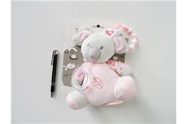 *NEW BABY POZYTYWKA, koala, 18 cm, róż