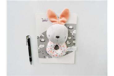 *NEW BABY GRZECHOTKA, króliczek, 18 cm