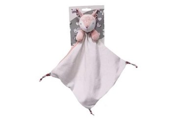 NEW BABY MILUŚ lisek, róż., 25x25 cm