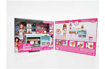 *BARBIE kariera Cukiernia zest. z lalką 4+ kart