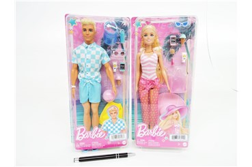 AST. BARBIE Lalka akc, Dzień na plaży, 2 wz.,   6/