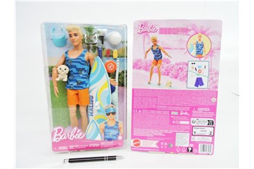 BARBIE Lalka KEN surfer + akc.    6/