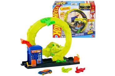 HW City Zakręcony tor węża+autko