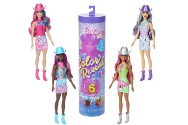 BARBIE COLOUR REVEAL DISCO LALKA KOWBOJKA /6