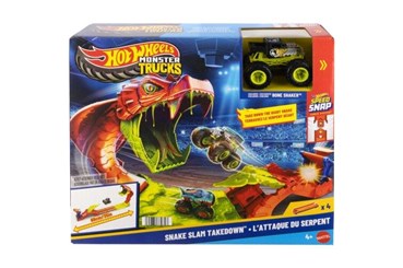 HW Monster Trucks Mega skok Nokaut węża