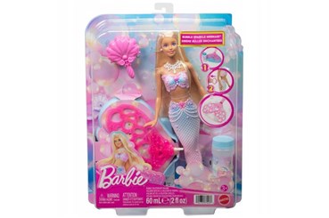 Barbie Lalka Bąbelkowa syrenka Magiczne bańki