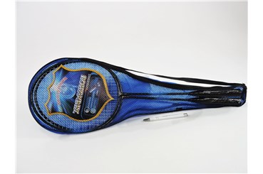BADMINTON metal. 65 cm Z POKROWCEM nieb.