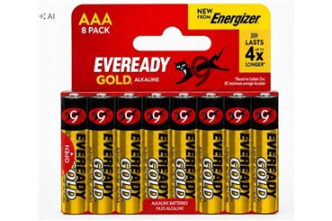 BATERIA LR03 8-pack AAA GOLD ALKALINE