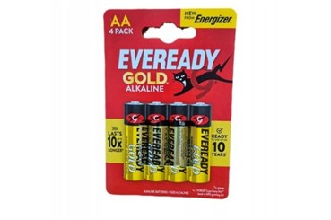 BATERIA LR6 4-pack AA GOLD ALKALINE