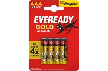 BATERIA LR03 4-pack AAA GOLD ALKALINE