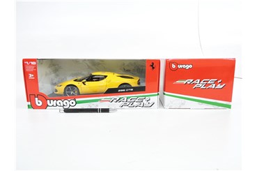 *BBURAGO metal, 1:18, Ferrari R&P 296 GTB żółty