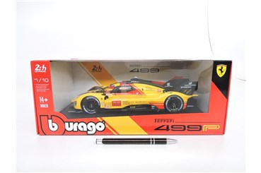 *BBURAGO metal. 1:18 Ferrari 499P LMH żółty