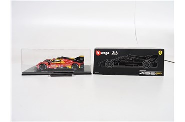 *BBURAGO metal.,1:18,Ferrari 499P,czer,Champ,Delux