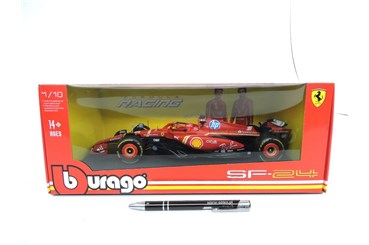 *BBURAGO metal. 1:18, FERRARI FORMULA SF24 Leclerc