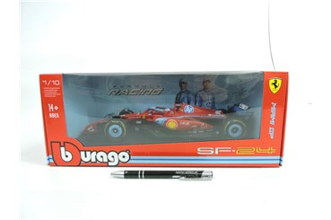*BBURAGO metal. 1:18, FERRARI FORMULA SF24 Leclerc
