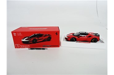 *BBURAGO metal. 1:18, Ferrari SF90 Stradale czerwo