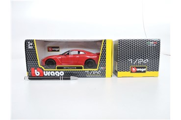 *BBURAGO metal. 1:24  NISSAN GT-R 2017 18cm.